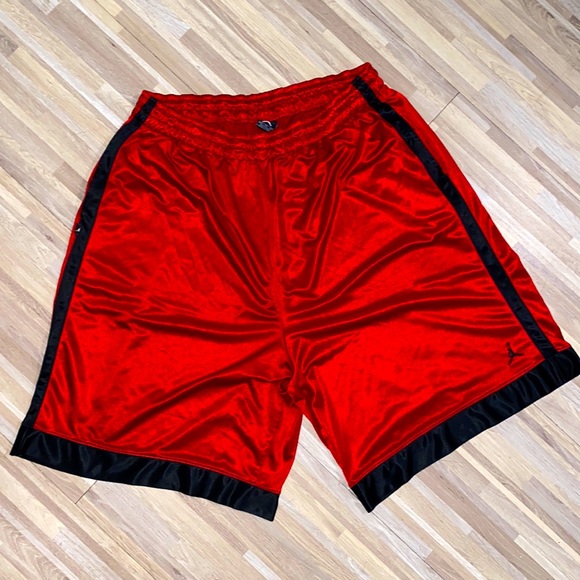 Jordan Red And Black Basketball Shorts 